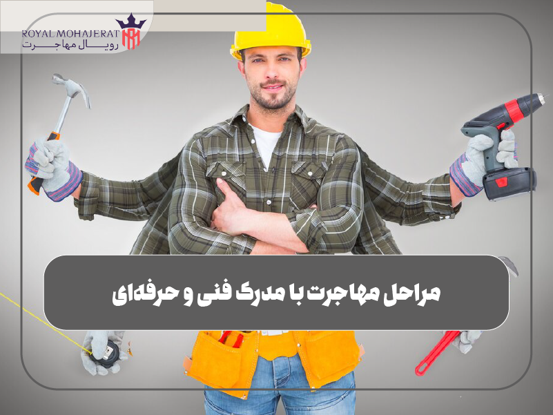 مراحل مهاجرت با مدرک فنی و حرفه‌ای