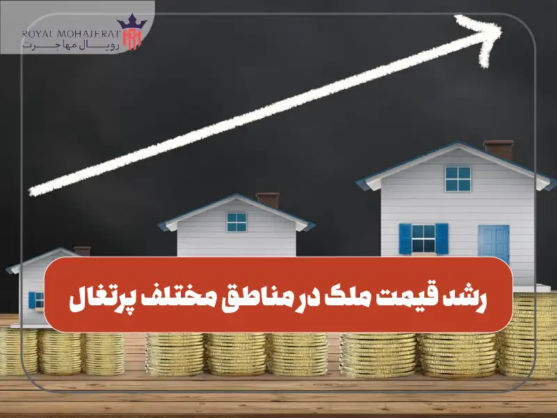 رشد قیمت ملک در مناطق مختلف پرتغال