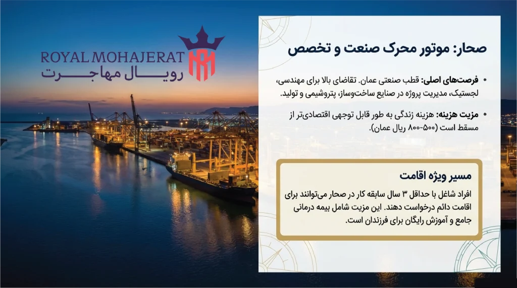 صحار؛ مرکز صنعتی و فرصت‌های کار تخصصی