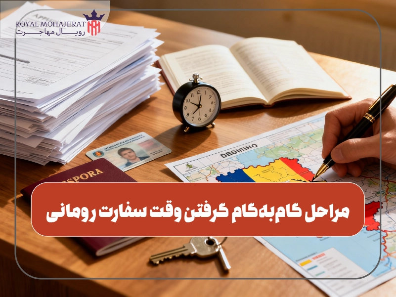 مراحل گام‌به‌گام گرفتن وقت سفارت رومانی