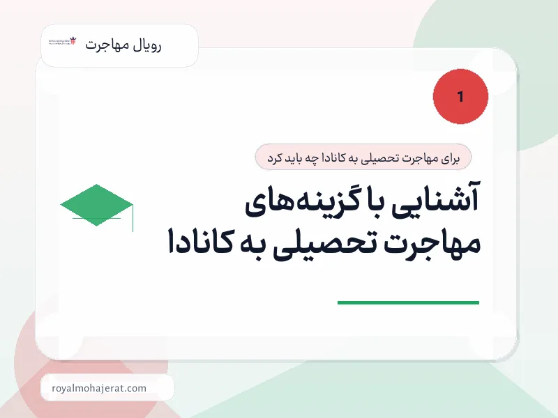 آشنایی با گزینه‌های مهاجرت تحصیلی به کانادا