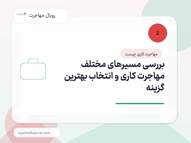 بررسی مسیرهای مختلف مهاجرت کاری و انتخاب بهترین گزینه بررسی مسیرهای مختلف مهاجرت کاری و انتخاب بهترین گزینه