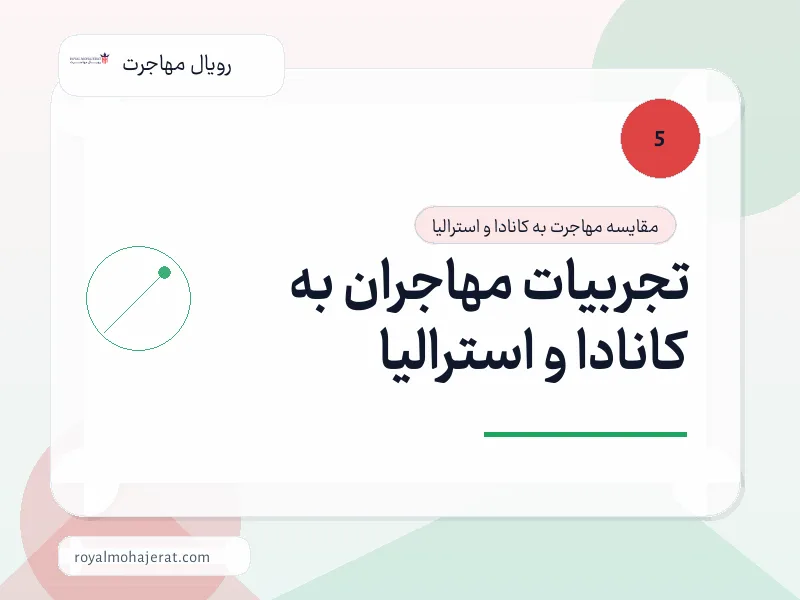 تجربیات مهاجران به کانادا و استرالیا