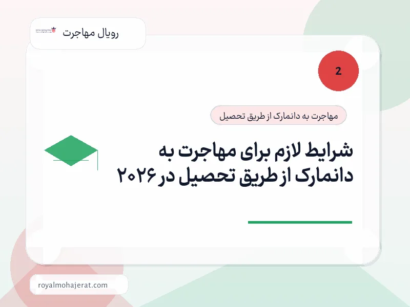 شرایط لازم برای مهاجرت به دانمارک از طریق تحصیل در 2026