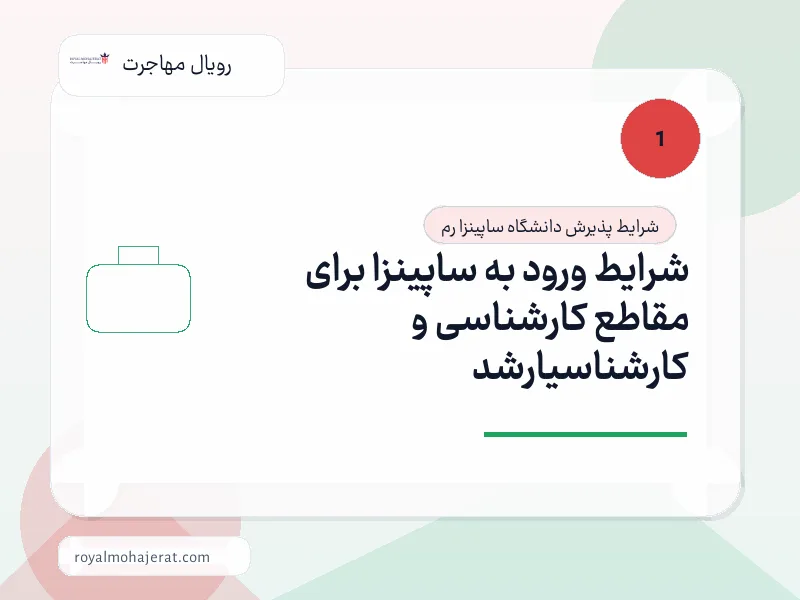 شرایط ورود به ساپینزا برای مقاطع کارشناسی و کارشناسیارشد شرایط ورود به ساپینزا برای مقاطع کارشناسی و کارشناسیارشد
