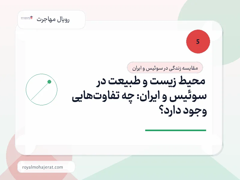 محیط زیست و طبیعت در سوئیس و ایران: چه تفاوت‌هایی وجود دارد؟