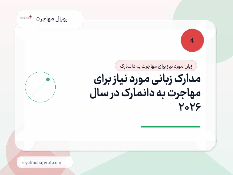 مدارک زبانی مورد نیاز برای مهاجرت به دانمارک در سال 2026 مدارک زبانی مورد نیاز برای مهاجرت به دانمارک در سال 2026