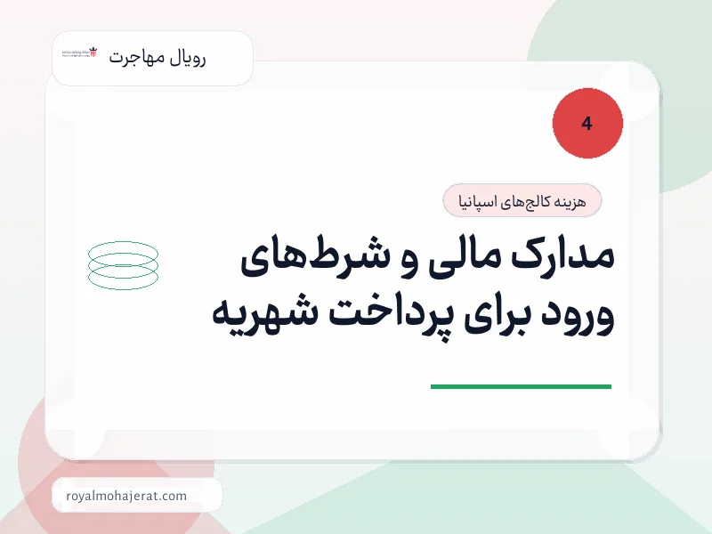 مدارک مالی و شرطهای ورود برای پرداخت شهریه مدارک مالی و شرطهای ورود برای پرداخت شهریه