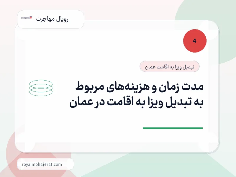 مدت زمان و هزینههای مربوط به تبدیل ویزا به اقامت در عمان مدت زمان و هزینههای مربوط به تبدیل ویزا به اقامت در عمان