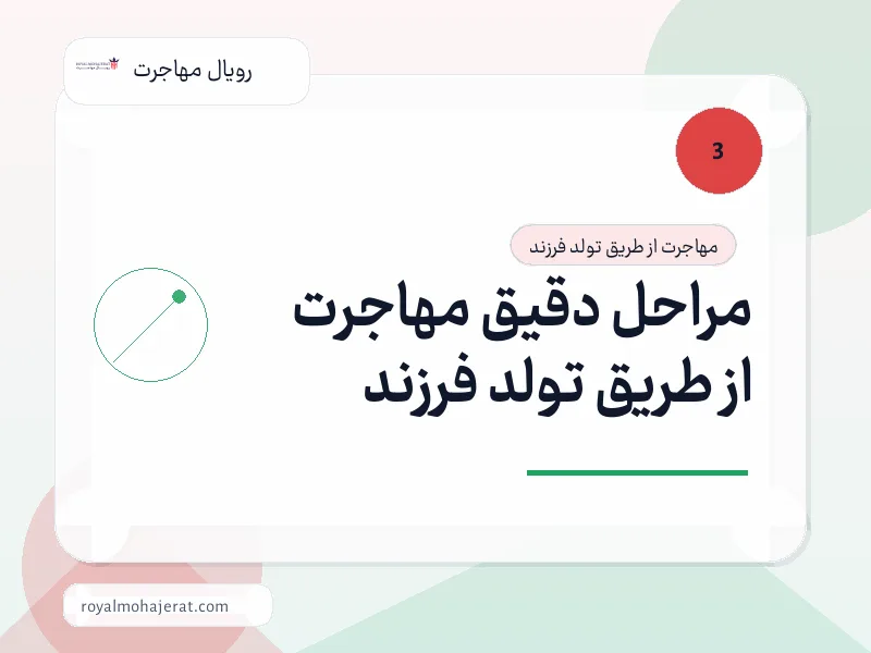 مراحل دقیق مهاجرت از طریق تولد فرزند مراحل دقیق مهاجرت از طریق تولد فرزند