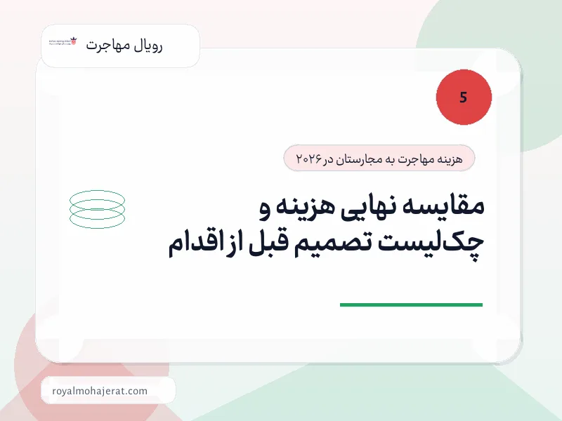 مقایسه نهایی هزینه و چکلیست تصمیم قبل از اقدام مقایسه نهایی هزینه و چکلیست تصمیم قبل از اقدام