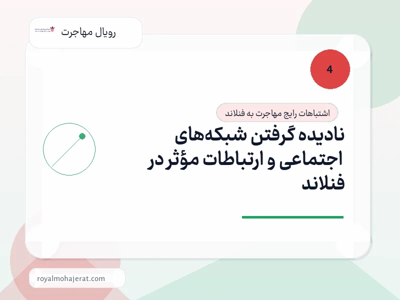 نادیده گرفتن شبکههای اجتماعی و ارتباطات مؤثر در فنلاند نادیده گرفتن شبکههای اجتماعی و ارتباطات مؤثر در فنلاند
