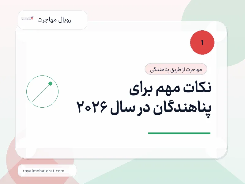 نکات مهم برای پناهندگان در سال 2026 نکات مهم برای پناهندگان در سال 2026