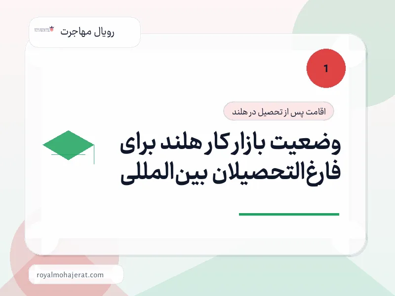 وضعیت بازار کار هلند برای فارغالتحصیلان بینالمللی وضعیت بازار کار هلند برای فارغالتحصیلان بینالمللی