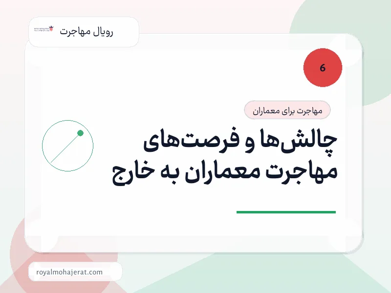 چالشها و فرصتهای مهاجرت معماران به خارج چالشها و فرصتهای مهاجرت معماران به خارج